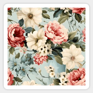 Shabby Chic Flowers Pattern 8 Sticker